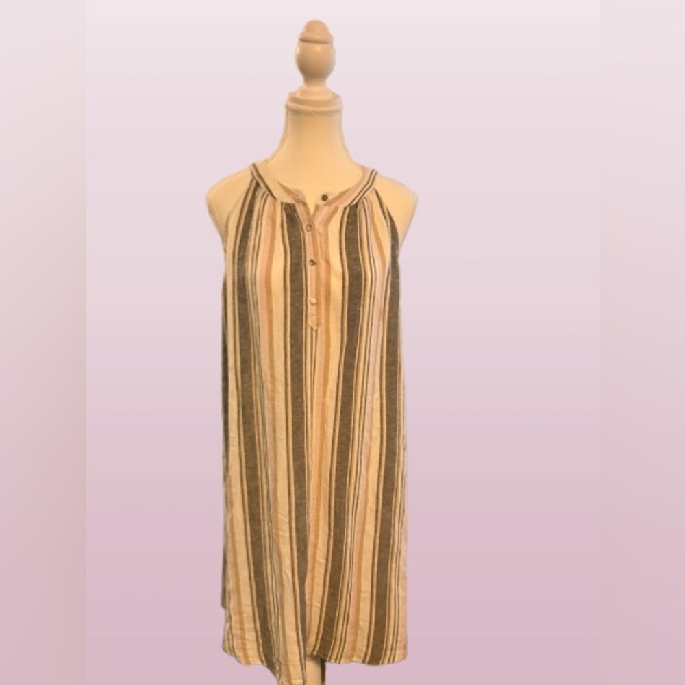 Reitmans | Striped Sleeveless Midi Dress